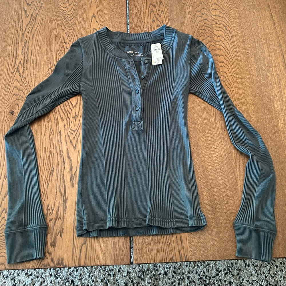 New Women’s Aerie Long-Sleeve Henley